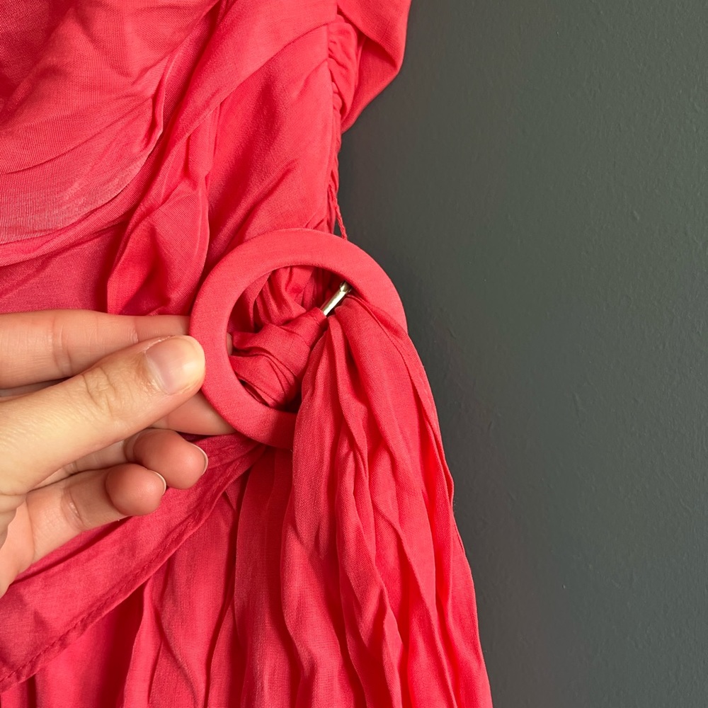 DO + BE pink one shoulder dress - Picture 3 of 9